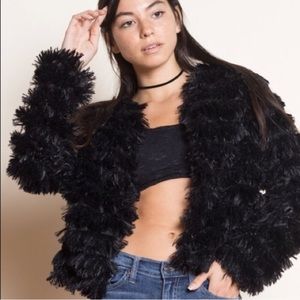 Faux fur jacket